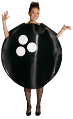 Novelty Bowling Ball costume.