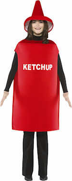 Unbranded Fancy Dress - Adult Budget Ketchup Costume