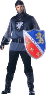 Unbranded Fancy Dress - Adult Budget Medieval Valiant Knight Costume