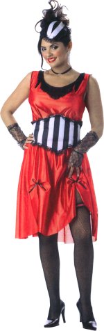 Unbranded Fancy Dress - Adult Budget Saloon Girl Costume Extra Large