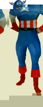 Unbranded Fancy Dress - Adult Captain America Super Hero Costume (FC)