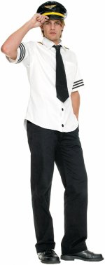 Unbranded Fancy Dress - Adult Captain Fetish Air Pilot Costume