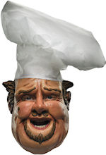 Unbranded Fancy Dress - Adult Chef Mask with Hat