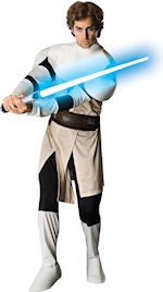 Unbranded Fancy Dress - Adult Clone Wars Obi Wan Kenobi Costume