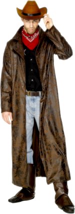 Unbranded Fancy Dress - Adult Cowboy Duster Coat