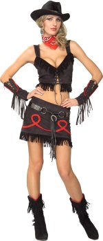 Unbranded Fancy Dress - Adult Cowgirl Sexy Costume X Small