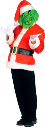 Unbranded Fancy Dress - Adult Deluxe Grinch Costume