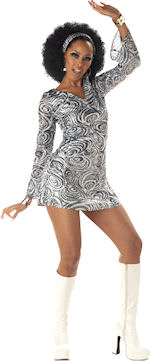 Includes dress and head tie.