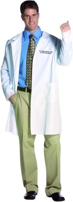 Unbranded Fancy Dress - Adult Doctor Lab Coat Willy Phister