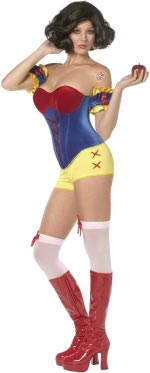 Unbranded Fancy Dress - Adult Female Rebel Toons Snow White Costume Small