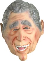 Unbranded Fancy Dress - Adult George W. Bush Mask With Movable Jaw