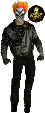 Unbranded Fancy Dress - Adult Ghost Rider Super Hero Costume