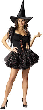 Unbranded Fancy Dress - Adult Glitter Witch Costume Extra Small