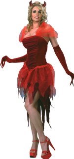 Unbranded Fancy Dress - Adult Halloween Demonia Deluxe Devil Costume