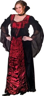 Unbranded Fancy Dress - Adult Halloween Velour Vampire Costume (FC)