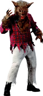 Unbranded Fancy Dress - Adult Halloween Werewolf Costume (Brown)