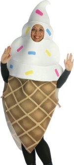 Deluxe novelty ice cream cone costume.