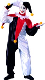 Unbranded Fancy Dress - Adult Jingles The Jester Clown Costume