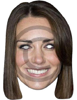 Unbranded Fancy Dress - Adult Kate Middleton Cardboard Mask