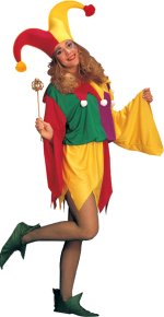 Unbranded Fancy Dress - Adult King Jester Clown Costume