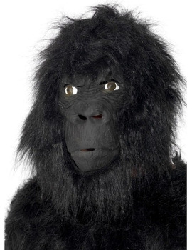 Unbranded Fancy Dress - Adult Large Gorilla Mask With Hair