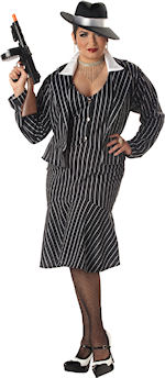 Unbranded Fancy Dress - Adult Mafia Mama Gangster Costume (FC)