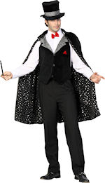 Unbranded Fancy Dress - Adult Master of Tricks Magician Costume