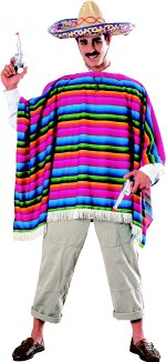Unbranded Fancy Dress - Adult Mexican Serape and Hat