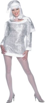 Unbranded Fancy Dress - Adult Miss Snowflake Santa Costume