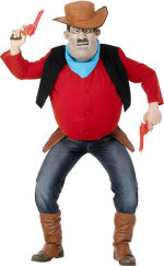 Unbranded Fancy Dress - Adult Official Desperate Dan Cowboy Costume with Mask