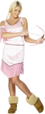 Unbranded Fancy Dress - Adult Pink Indian Princess