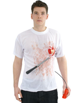 Unbranded Fancy Dress - Adult Pumping Heart T-shirt
