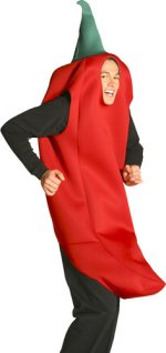 Deluxe one piece chilli pepper costume.