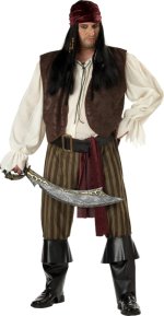 Unbranded Fancy Dress - Adult Rogue Pirate Costume (FC)