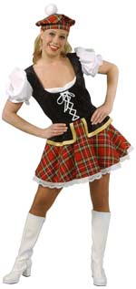 Unbranded Fancy Dress - Adult Sexy Scottish Girl Costume Extra Small