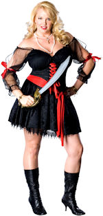 Unbranded Fancy Dress - Adult Siren Pirate Costume (FC)