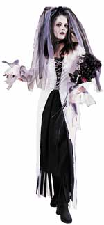 Unbranded Fancy Dress - Adult Skeleton Bride Costume Dress 12 to 14