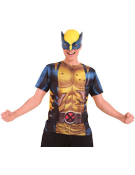 Unbranded Fancy Dress - Adult Wolverine T-Shirt and Mask