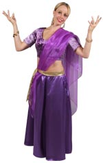 Unbranded Fancy Dress - Adult Women Sari Costume Extra Small
