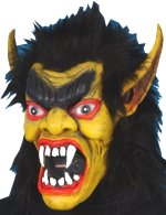 Unbranded Fancy Dress - Adult YELLOW Troll Monster Mask With Hair