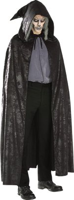 Unbranded Fancy Dress - Black Suede Cape