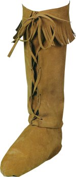 Unbranded Fancy Dress - Brown Fringed Hippie Boot Tops