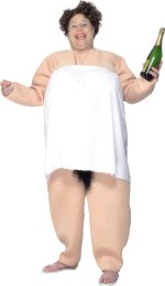 Official licensed Little Britain costume includes two pieces.