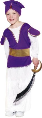 Fancy Dress - Child Aladdin Style Costume Age: 3-5 110cm