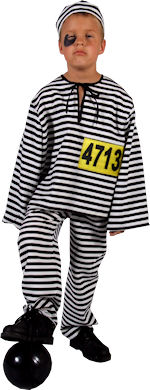 Unbranded Fancy Dress - Child Convict Costume Extra Small