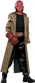 Unbranded Fancy Dress - Child Deluxe Hellboy Costume Medium