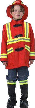 Unbranded Fancy Dress - Child Fire Fighter Costume Medium