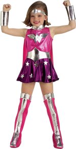 Unbranded Fancy Dress - Child Pink Wonder Woman Costume Toddler