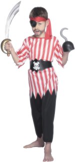 Fancy Dress - Child Pirate Boy Costume Age: 3-5 110cm