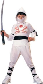 Unbranded Fancy Dress - Child White Ninja Costume Small